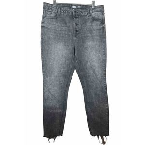 Old Navy Rockstar Super Skinny Jeans High Rise Button Fly Women's 16 Gray 36x27